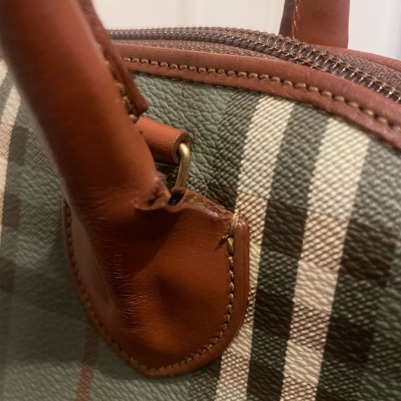 Burberry Haymarket Handbag. - Picture 10 of 17